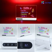 Tableau lumineux acrylique effaçable multi-usages tendance, rechargeable, 7 couleurs RVB, pour enfants, bureau, maison, salon, tableau de dessin LED