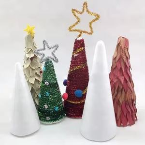 DIY Toy Multi-colored Customizable Christmas Tree Decoration <strong>Polyfoam</strong> &amp; Styrofoam Cone - Product Image 4