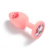SM Sensual Plug Anal en Silicone en Forme de Diamant à Griffes de Chat, Vibrateur Anal, Plug Anal Creux pour Femmes