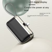 Batterie externe portable avec câble intégré, écran LED, charge rapide, grande capacité