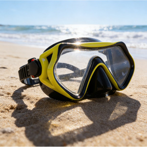 Diving Mask With Anti Fog Feature Two <b>Windows</b> Universal Fit For Snorkeling And Diving - Product Image 1