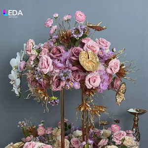 Bolas de Flores Artificiales Hechas a Mano, Color Morado Mixto, Personalizadas para Decoración de Bodas, Día de San Valentín y Fiestas - Product Image 6