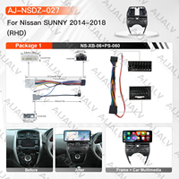 Marco de Radio Estéreo Android de 12.3 Pulgadas al por Mayor con Pantalla, Panel de Embellecedor y Soporte para Nissan Sunny 2014-2018