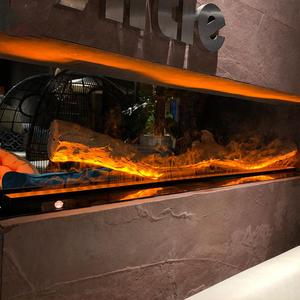 Chimeneas decorativas para interiores de alta calidad para exteriores, chimenea eléctrica de vapor digital 3D de 220V - Product Image 3