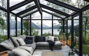 Large-Span Custom-Size <strong>Sunroom</strong> - Hotel/Residential Garden Glass Enclosure - Product Image 2