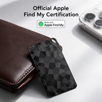 Traceur de cartes certifié MFi pour Apple Find My, traceur de portefeuille ultra-fin, localisateur GPS Bluetooth, chercheur d'objets pour iPhone IOS