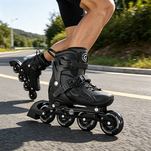 Patins à roulettes pour adultes, coque rigide, roues entièrement lumineuses, roulements ABEC, patins de loisirs en plein air avec verrou de sécurité Ruidongle - Product Image 3