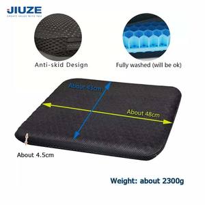 مقعد جل وسادة الأزرق اللون مزدوجة سميكة TPE وسادة ل طويلة الجلوس مع عدم الانزلاق غطاء تنفس العسل وسدات الكرسي - Product Image 4