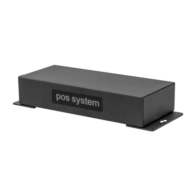 Taixun POS Machine USB Hub 24V DC Out Metal Power Adapter Stock Customized for POS Systems Black