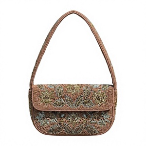 Petite bourse à monnaie en coton brodée artisanale de qualité supérieure, faite à la main, en tissu traditionnel, avec travail de fil décoratif, pour fête de Noël - Product Image 1