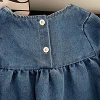 Nouvelle robe décontractée pour filles, à manches longues, brodée, style A-line, mini-robe de princesse, motif imprimé, 95% coton, écologique