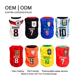 Chalecos de Verano Personalizables de Fábrica Directa con Estampado de Letras a Rayas Estilo Deportivo Casual para Mascotas, Perros y Gatos - Product Image 2