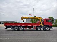 Grue sur camion à flèche droite CLW 14 tonnes, hauteur de levage 21,6 m, transmission 8x4, normes d'émission Euro, composants de transmission essentiels, télécommande