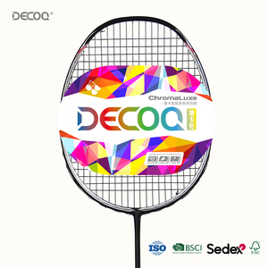 Raqueta de Bádminton de fibra de carbono de grafito personalizada para entrenamiento de competición <span class=keywords><strong>profesional</strong></span> para 5U 30Lbs G4 PU ultraligero 28Lbs Grip Light - Product Image 1