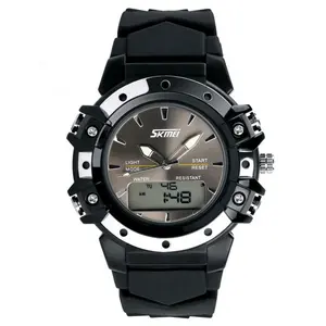 Skmei 0821 custom water resistant analog digital sport men wrist watch alarm auto date