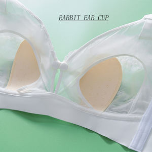 <span class=keywords><strong>Soutien</strong></span>-<span class=keywords><strong>gorge</strong></span> d'<span class=keywords><strong>allaitement</strong></span> sans fil pour femme, avec petits seins ouverts sur le devant, oreillettes de lapin, confort de grossesse, dentelle - Product Image 2