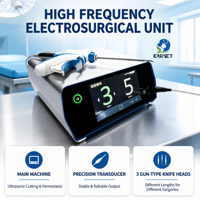 EUR VET Couteau chirurgical à ultrasons basse température pour animaux de compagnie, générateur électrochirurgical hémostatique de type pistolet pour hôpitaux vétérinaires