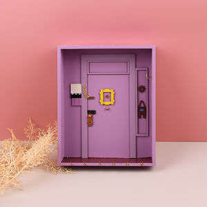<span class=keywords><strong>Porte</strong></span>-clés <span class=keywords><strong>porte</strong></span> cadre <span class=keywords><strong>porte</strong></span>-clés mignon maison cadeau pour émission de télévision amoureux des marchandises violet fait à la main <span class=keywords><strong>porte</strong></span>-clés Vintage décor à la maison mur - Product Image 2