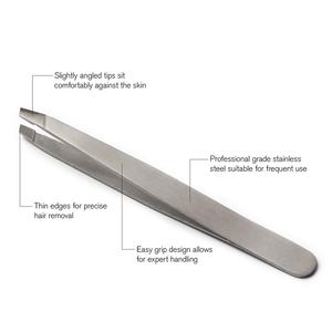 Pinzas profesionales para cejas de colores al por mayor, pinzas para cejas de acero inoxidable con logotipo personalizado con su propia marca - Product Image 2