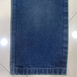 Raw Indigo Acrylic Brocade Fabric Plain <b>Bleached</b> Nonwoven Abrasion-Resistant for High Quality Straight Leg Jeans Denim Trousers - Product Image 1