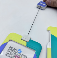 Cordon télescopique pour badge d'identification, porte-badge personnalisable pour employé ou étudiant, modèle MYZD00075