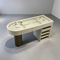 Meuble îlot de rangement haut de gamme en bois pour dressing, chambre et salon, avec éclairage LED
