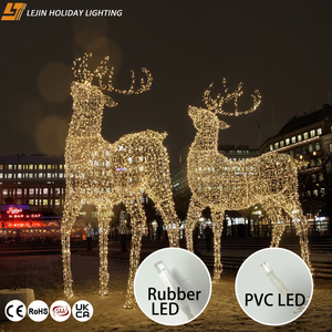 Decoraciones navideñas personalizadas para exteriores Luz LED con motivo de <span class=keywords><strong>ciervo</strong></span> 3D - Product Image 3
