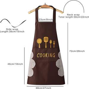 Prix d'usine Tablier de revêtement en PVC Tablier en plastique vintage facile à nettoyer Tablier imperméable à motifs personnalisés - Product Image 2