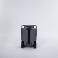 Glacière isotherme 25L avec poignée télescopique et roues, étanche, qualité alimentaire, pour boissons, bière, fêtes, barbecues, camping