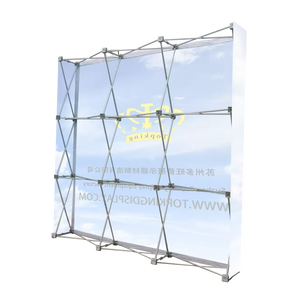 <span class=keywords><strong>Grille</strong></span> <span class=keywords><strong>d</strong></span>'<span class=keywords><strong>exposition</strong></span> pop-up en tissu <span class=keywords><strong>d</strong></span>'aluminium pliable réutilisable de haute qualité pour les salons professionnels - Product Image 1