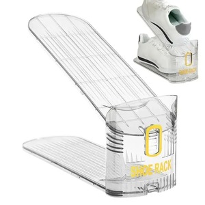 Adjustable Shoe Organizer Footwear Support Slot Space Saving Cabinet Closet Stand Shoes <b>Storage</b> Rack Shoebox Hot Sale - Product Image 1