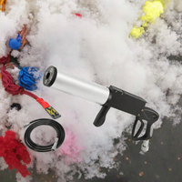 Pistolet à fumée CO2, machine à fumée à glace sèche, pistolet à colonne d'air CO2 portable 50W 8-10M, corps en aluminium, pour effets de scène, DJ, fêtes, clubs, bars, location