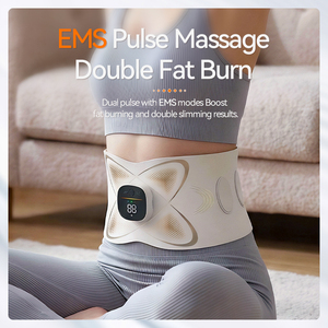 Masajeador de cintura personalizable con compresión caliente, cinturón de masaje abdominal con pulsaciones, masaje moldeador corporal, masajeador abdominal con calor. - Product Image 1