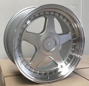 ล้อแม็กซ์ YQ REP รุ่น Old School ขอบลึก 19 นิ้ว ขนาด 19*8.5j 19*9.5j สำหรับรถยนต์นั่งส่วนบุคคล BMW สีเงินขอบขัดเงา - Product Image 2