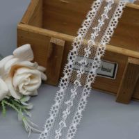 Fabricant de dentelle en nylon raschel florale pour lingerie, vêtements de mariée et bordures de chemisiers