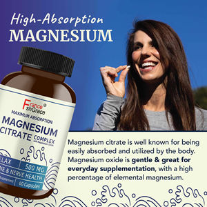 500 MG di citrato di magnesio complesso per costipazione digestione calma e relax supporto per adulti citrato di magnesio capsule - Product Image 5