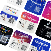 Plaque NFC Avis Google Français en Acrylique Avec QR Code
