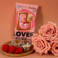 Glace en forme d'ours Shapesnow saveur fraise 70g, dessert glacé en forme d'animal