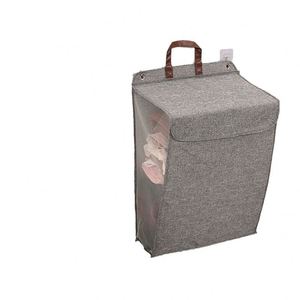 Cesto para Ropa Sucia, Montado en la Pared, Cesta de Almacenamiento para Ropa Sucia, Baño, Plegable, Cesta para Ropa - Product Image 1