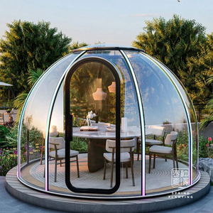Habitación de cielo estrellado transparente Casa modular moderna de 360 grados Casas prefabricadas Casa de cápsula futurista sostenible - Product Image 5