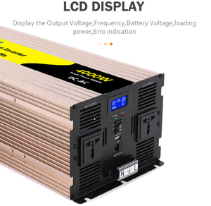 Convertisseur d'alimentation pour voiture extérieur 4000W 4kW 12V 24V DC vers AC 110V <span class=keywords><strong>220V</strong></span> 230V à onde sinusoïdale pure avec certifications FCC, CE, RoHS - Product Image 4
