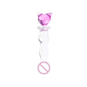 Juguete Sexual de Cristal en Forma de Oso, Estrella, Luna y Corazón, Dildo <span class=keywords><strong>Anal</strong></span> de Cristal para Hombres - Product Image 6