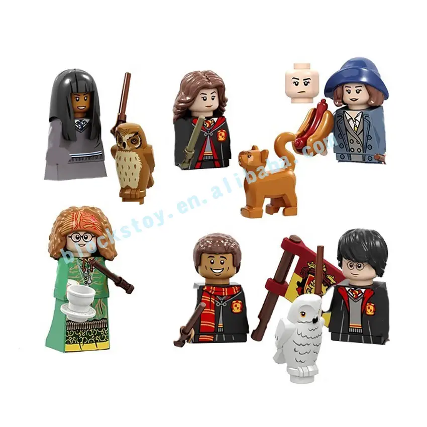 HP PG8192 Ação Mágico Filme Harry Cho Chang Trelawney Dean Thomas Mini brocks Figuras de Construção Brinquedos para Crianças Decoração