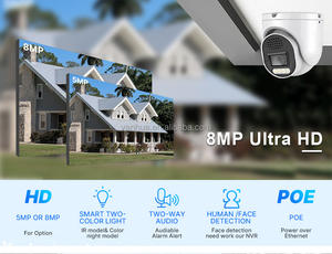 <span class=keywords><strong>Caméra</strong></span> IP tourelle <span class=keywords><strong>4K</strong></span> PoE IP66 Détection humaine/véhicule Audio Objectif 3,6 mm 8MP 12MP Vidéo <span class=keywords><strong>de</strong></span> sécurité CCTV Surveillance <span class=keywords><strong>Caméra</strong></span> tourelle - Product Image 3