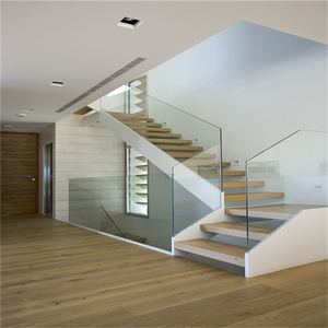 Rampe d'escalier en verre pour <span class=keywords><strong>balcon</strong></span>, en <span class=keywords><strong>bois</strong></span> et acier galvanisé, moderne, résistante à la rouille, garantie 5 ans, directement du fabricant - Product Image 3