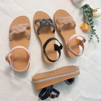 Sandales à talon carré pour femme, sandales à lanières et talons, vente en gros de sandales