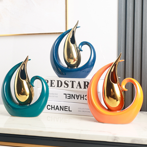 Nouveauté Sculpture créative Visages en céramique modernes Vase Accessoires de décoration pour la maison - Product Image 5