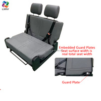 Siège-lit convertible universel LXRV économique et pratique en cuir de luxe pour camping-car et MPV, couleur et largeur personnalisables