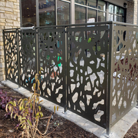 Garde-corps en Métal Perforé Découpé au Laser en Aluminium Personnalisé pour Escaliers, Terrasse Extérieure, Balcon