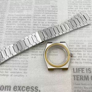 P/R/X/ 40Mm Bạc Rose Gold Thép Không Gỉ Chống Thấm Nước Trường Hợp Đồng Hồ Và 31.8Mm Quay Số Tay Đồng Hồ Mặt Cho Nh35/Nh36 Phong Trào - Product Image 4
